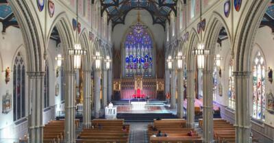Mass is held every Wednesday at 12:10 pm at St. Michael’s Cathedral Basilica